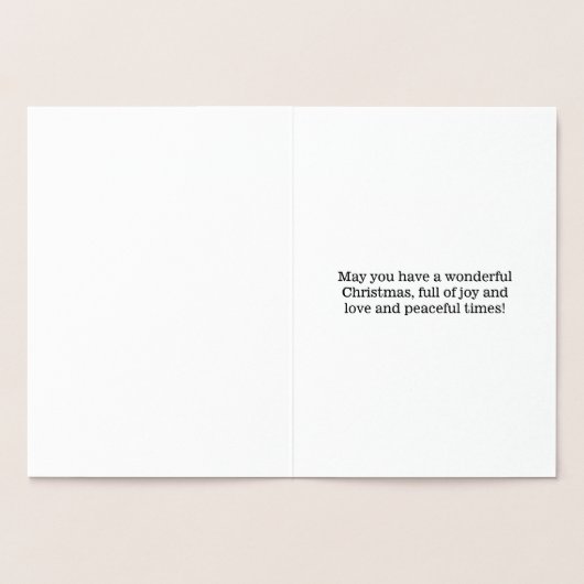 Carte "Joyeux Noël à mon Papa" (Intérieur)