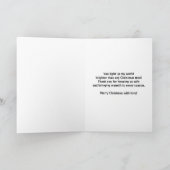 Carte Joyeux Noël à mon pompier préféré (Intérieur)