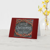 CARTE ****JOYEUX NOËL**** À MON **PROF** (Fleur jaune)