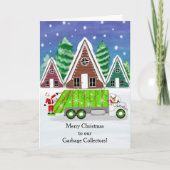 Carte Joyeux Noël à nos éboueurs (Devant)