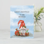 Carte Joyeux Noël À Notre Petit-Fils (Debout devant)