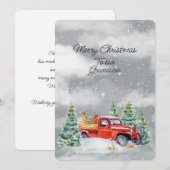 Carte Joyeux Noël À Notre Petit-Fils (Devant / Derrière)