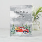 Carte Joyeux Noël À Notre Petit-Fils (Debout devant)