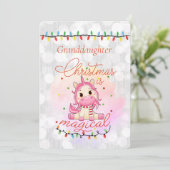 Carte Joyeux Noël À Notre Petite-fille (Debout devant)