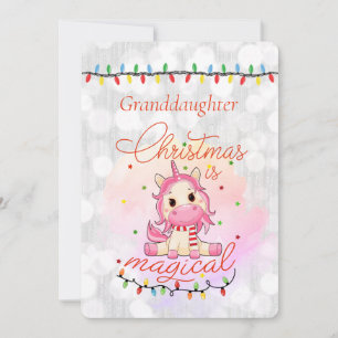 Carte Joyeux Noël À Notre Petite-fille