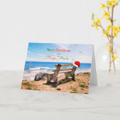 Carte Joyeux Noël à Tampa, Floride  (Fleur jaune)