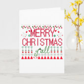 Carte Joyeux Noël à tous, Pull de Noël laid (Fleur jaune)