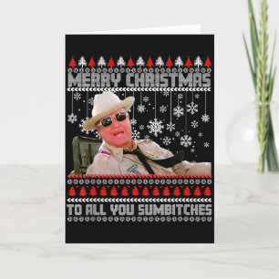 Carte Joyeux Noël à tous vous Sumes Funny Ugly Sweate