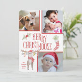 Carte Joyeux Noël à trois photos (Debout devant)