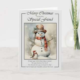 Carte Joyeux Noël à un ami très spécial Noël