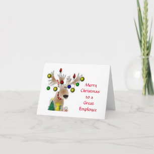CARTE "**JOYEUX NOËL** À UN EXCELLENT EMPLOYÉ"