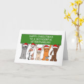 Carte Joyeux Noël à un merveilleux vétérinaire (Fleur jaune)