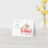 CARTE JOYEUX NOËL À UNE "JUMELLE" SPÉCIALE (Fleur jaune)