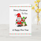 Carte Joyeux Noël à Vous | Labyrinthe Surprise à l'Intér (Fleur jaune)