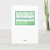 Carte Joyeux Noël Aiguilles de Pin et Chocolat Chaud (Dos)