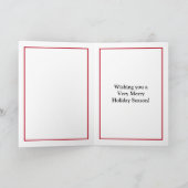 Carte Joyeux Noël Aiguilles de Pin et Chocolat Chaud (Intérieur)