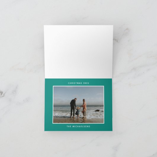 Carte Joyeux Noël | Ajouter votre photo (Intérieur)