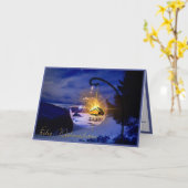 Carte Joyeux Noël allemand de Noël Personnaliser (Fleur jaune)