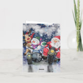 Carte Joyeux Noël amis Funny Christmas Card (Dos)