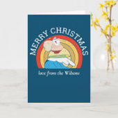Carte Joyeux Noël Amusant Été (Fleur jaune)