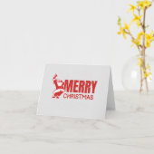 Carte Joyeux Noël Anton Christmas Card (Fleur jaune)