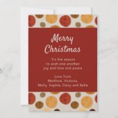 Carte Joyeux Noël Aquarelle moderne Abstrait 3 Photo (Dos)