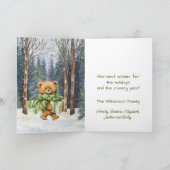 Carte Joyeux Noël aquarelle stylé (Intérieur)