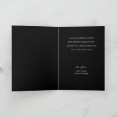 Carte Joyeux Noël Arbre Noir Fête (Intérieur)