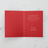 Carte Joyeux Noël Arbre Rouge (Intérieur)