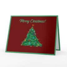 Joyeux Noël Art Moderne Cute Petit Arbre