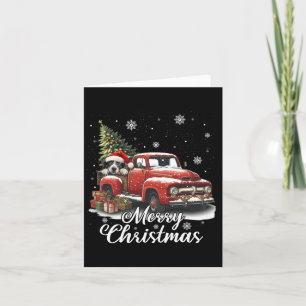 Carte Joyeux Noël Australien Berger Chien chevauchant Ro