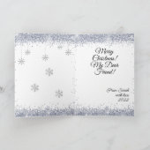Carte Joyeux Noël avec sapin de Noël (Intérieur)