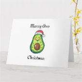 Carte Joyeux Noël Avo (Fleur jaune)