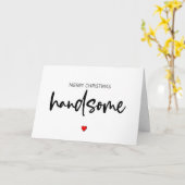 Carte Joyeux Noël Beau, Pour Lui, Noël (Fleur jaune)