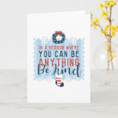 CARTE JOYEUX NOËL BIENVEILLANT (Fleur jaune)