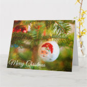 Carte Joyeux Noël Big (Fleur jaune)