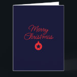 Carte Joyeux Noël Black Rock Bleu classique Unique<br><div class="desc">Modèle spécifique,  simple,  qui regarde à prix abordable. Choisissez parmi une variété de modèles de cartes,  types et polices.</div>