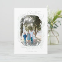 Joyeux Noël Boho Aquarelle Wreath Frame Light