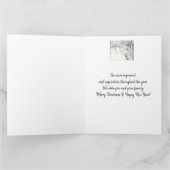 Carte Joyeux Noël Boss de nous tous Chickadee Bird (Intérieur)