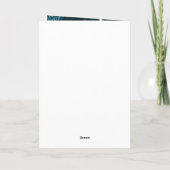 Carte Joyeux Noël Boules Bleu Jade (Dos)