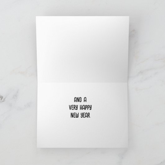 CARTE JOYEUX NOËL/BOURREAU NEUF (Intérieur)