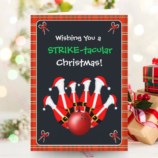 Carte Joyeux Noël Bowling