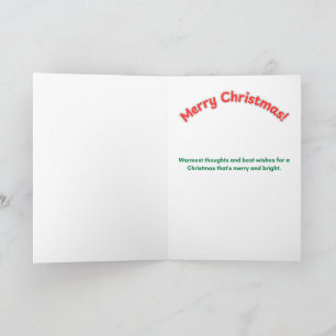 Carte Joyeux Noël - Cadeau du Renard Arctique