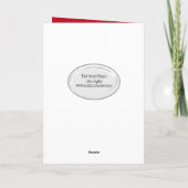 Carte Joyeux Noël cardinal rouge sur branche (Dos)