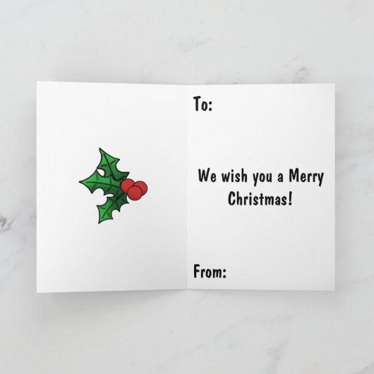 Carte Joyeux Noël Chats (Intérieur)