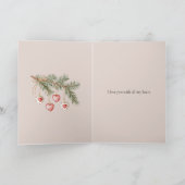 Carte Joyeux Noël chérie (Intérieur)