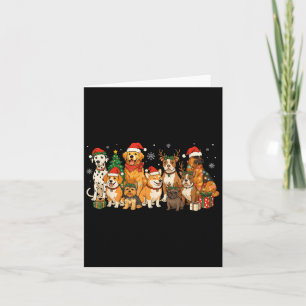 Carte Joyeux Noël Chien Maman Papa Chien Chien Chien Chi