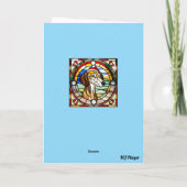 Carte Joyeux Noël Chien Saluki Mignon (Dos)