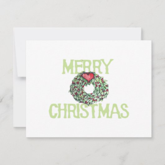 Carte Joyeux Noël Classique (Devant)