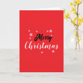 Carte Joyeux Noël classique unique minimaliste simple (Fleur jaune)